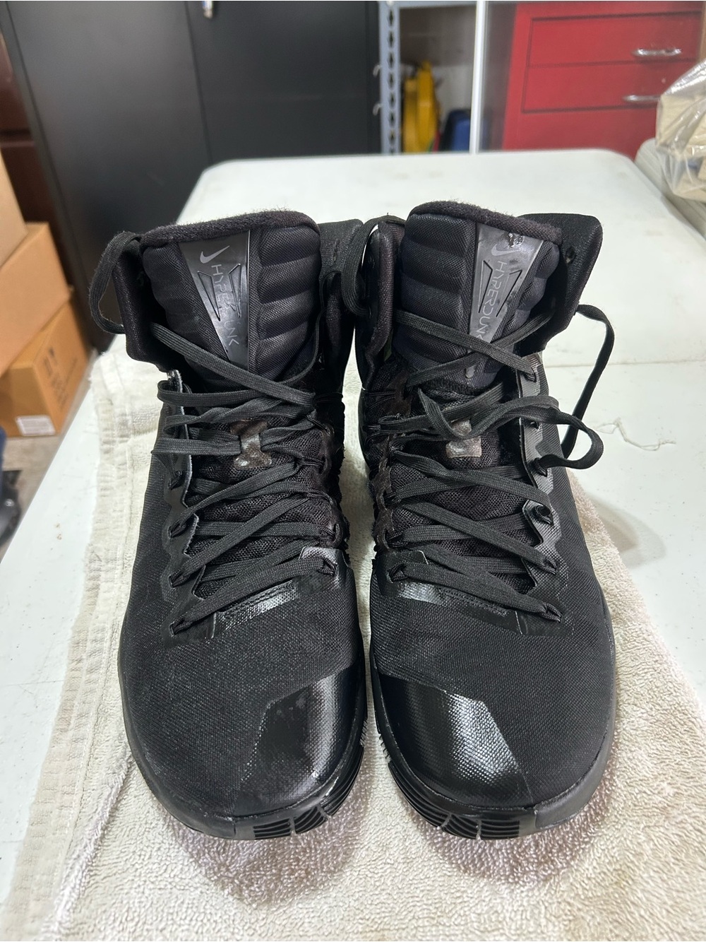 Nike HYPERDUNK 2016 Basketball Shoes Sneakers Black 844359-008 Mens Size 11.5